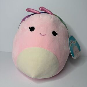 Squishmallow Silvina Snail 9 Inch Plush NWT Pink Stuffed Animal